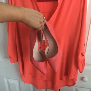 Lush Tops - Lush top in coral Lush Tops - Lush top in coral